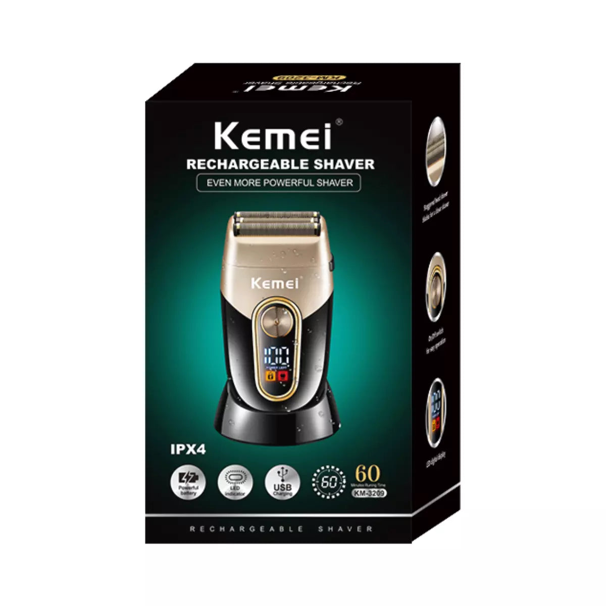 Kit Profissional Máquina de Acabamento Km-658 + Shaver Km-3209 | Kemei ®