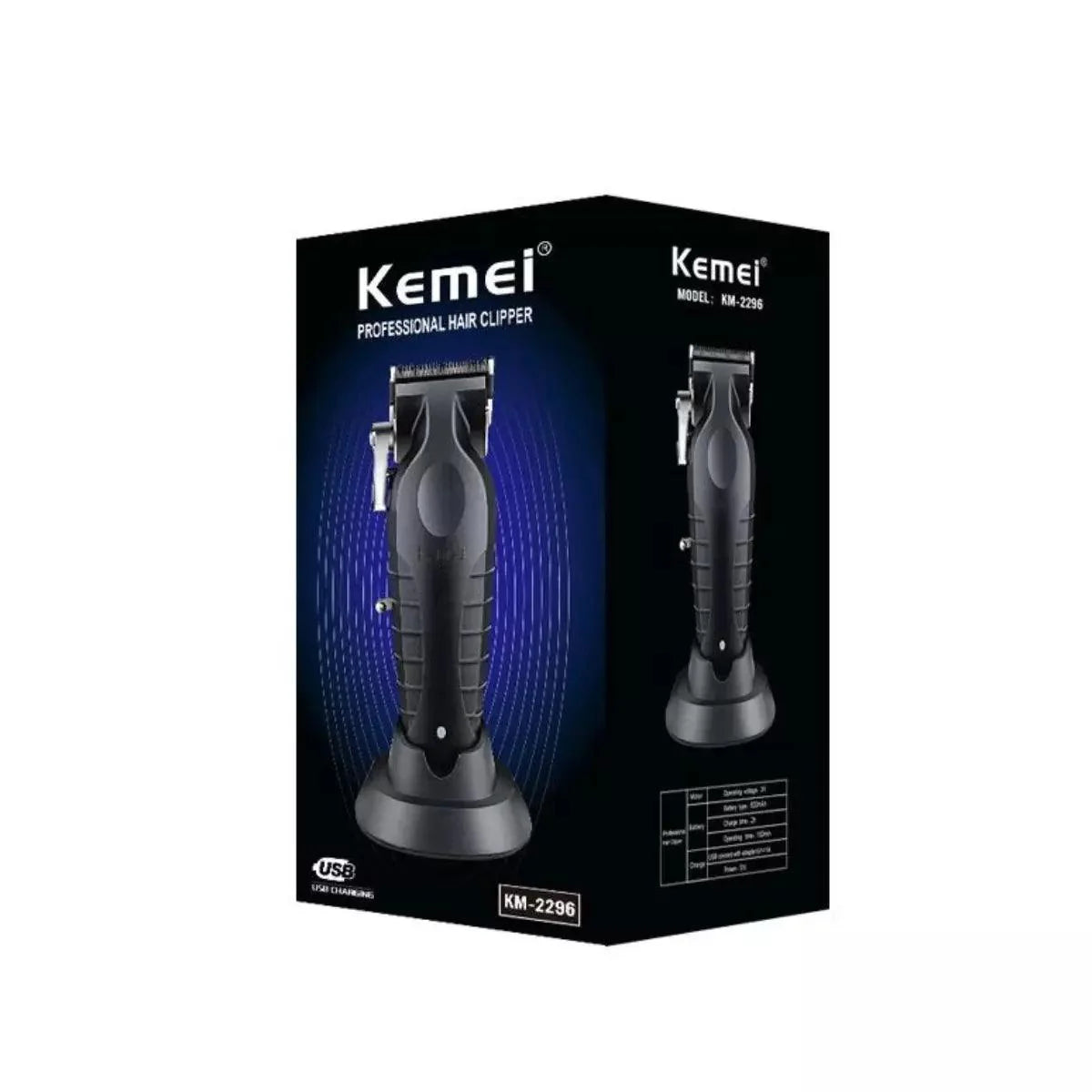 Kit Profissional Máquina de Corte Km-2296 + Acabamento Km-2299 | Kemei ®
