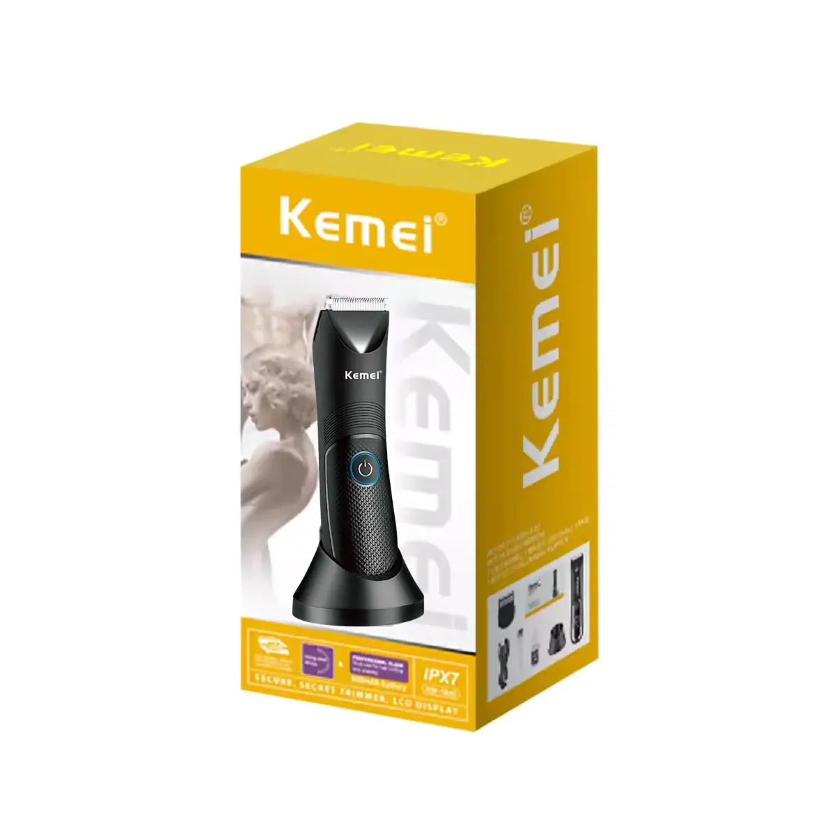 Aparador Íntimo À Prova D'agua Profissional Proteção IPX7 Km-1838 | Kemei ®