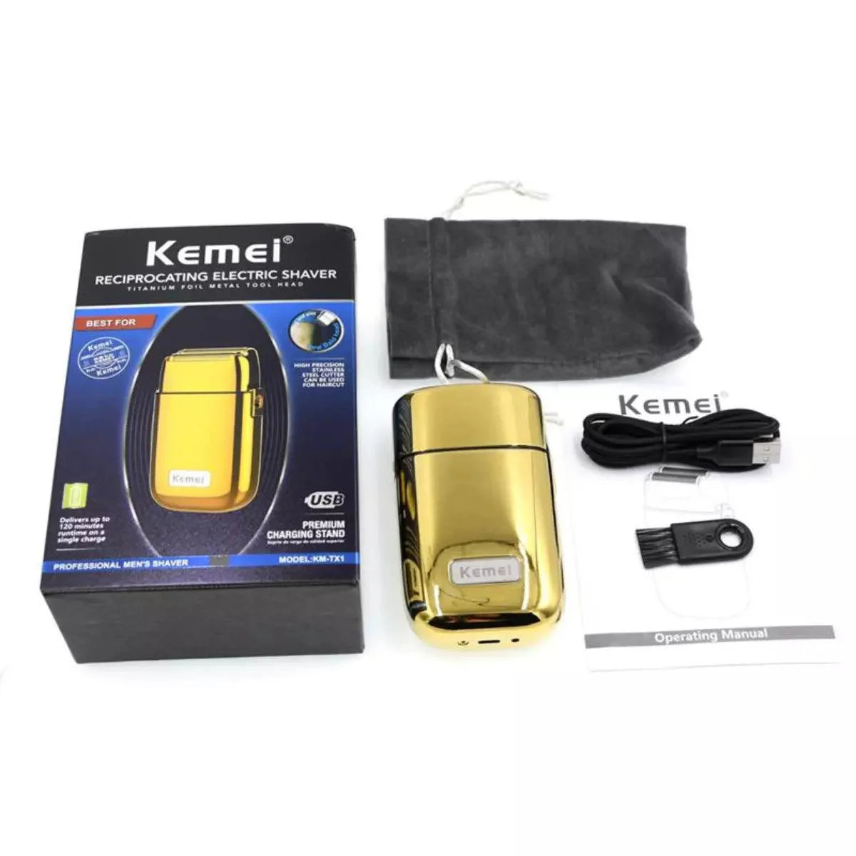 Barbeador Elétrico Profissional Km-TX1 | Kemei ®