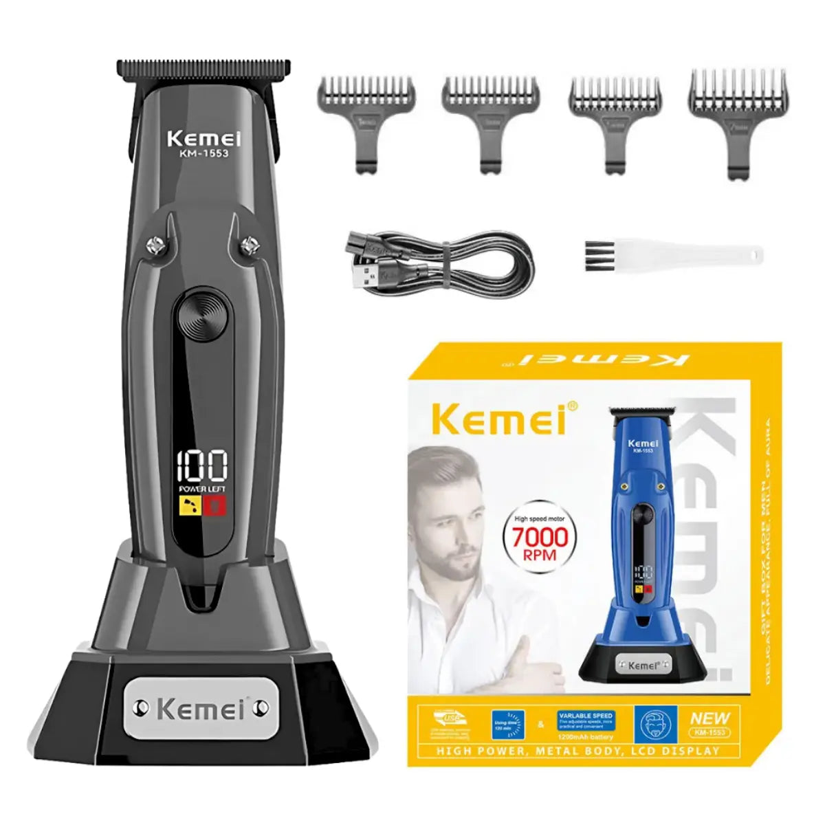 Máquina de Acabamento com Base carregadora Km-1553 | Kemei ®