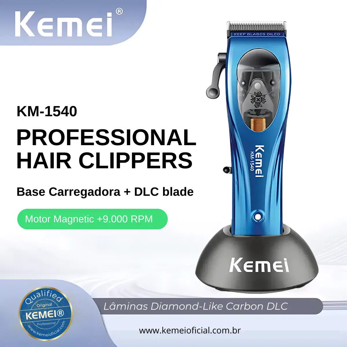 Máquina de Corte 10w com Base carregadora Km-1540 | Kemei ®