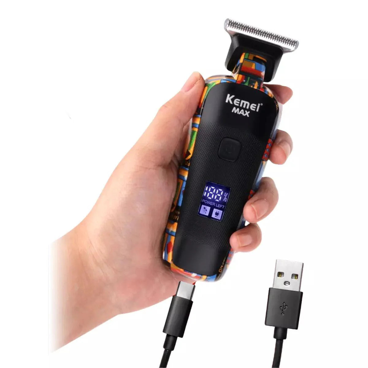 Kit Profissional Máquina de Acabamento km-Max5090 + Shaver Km-2027 | Kemei ®