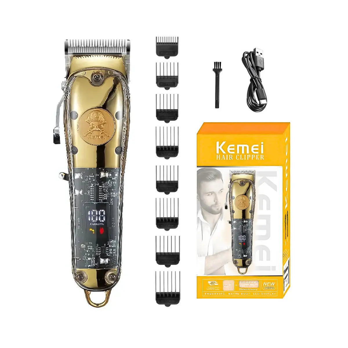 Máquina de Cortar Cabelo 8w Profissional Km-1829 | Kemei ®