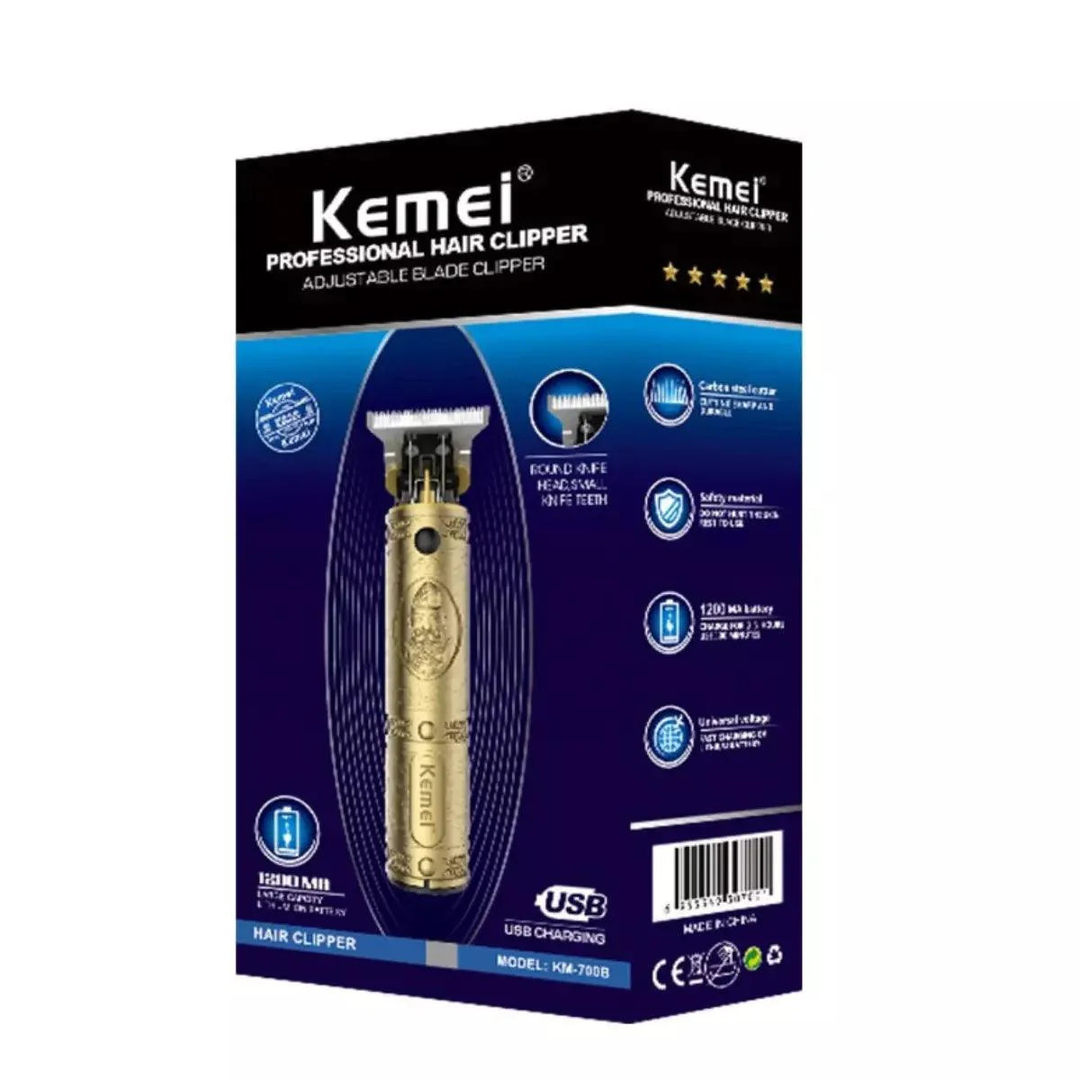 Kit Profissional Máquina de Acabamento km-700B + Shaver Km-TX1 | Kemei ®