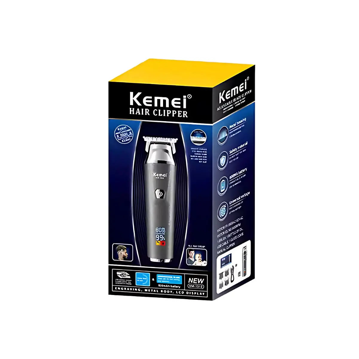 Máquina de Acabamento Profissional Km-1512 | Kemei ®