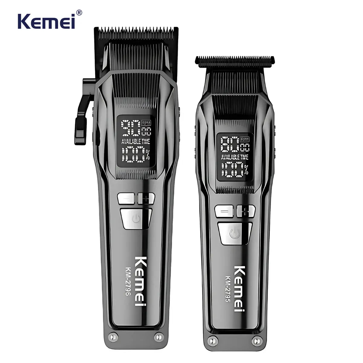 Kit Profissional Máquina de Corte 10w + Acabamento 8w Km-2797 | Kemei ®