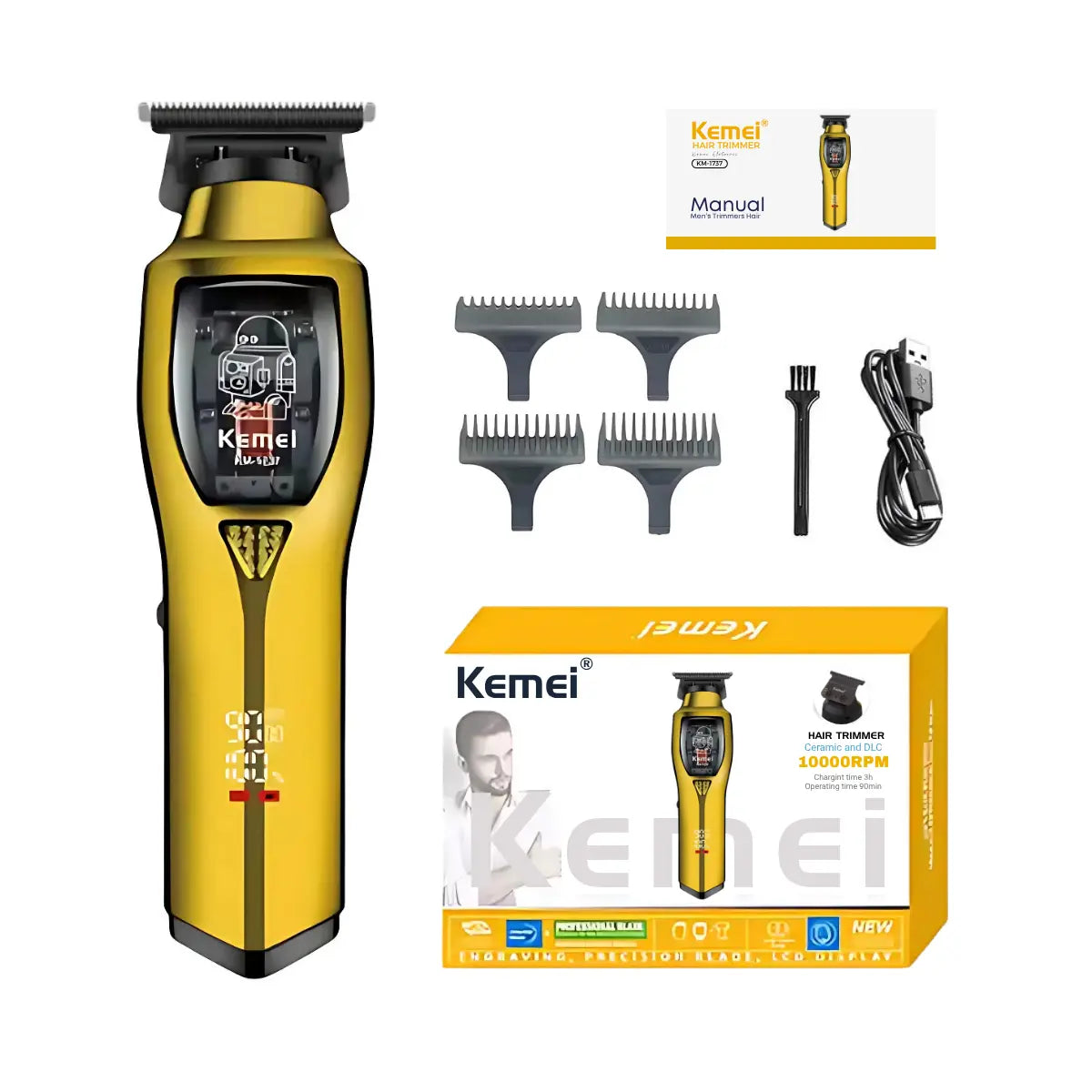 Máquina de Acabamento 10.000RPM Motor Magnético Km-1737 | Kemei ®