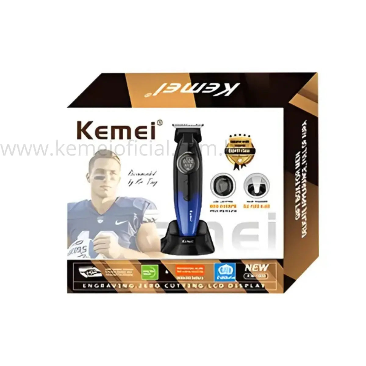 Máquina de Acabamento 8.000RPM +Base Carregadora Km-1868 | Kemei ®