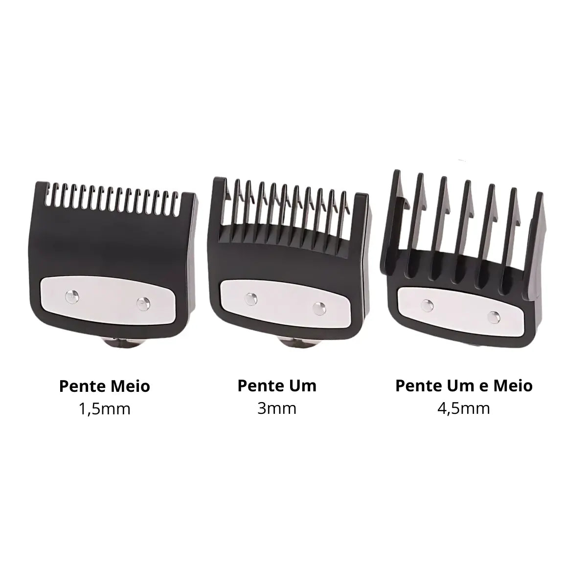 Kit 3x Pentes Especiais ( 1/2. 1. e 1-1/2. ) Para Máquina Corte KM-2296 | Kemei ®