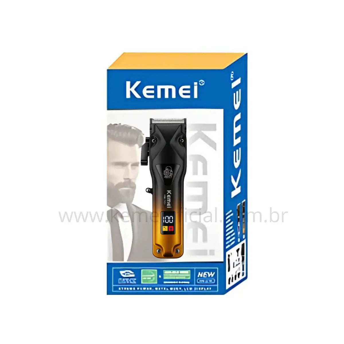 Máquina de Cortar Cabelo Profissional Km-1781 | Kemei ®