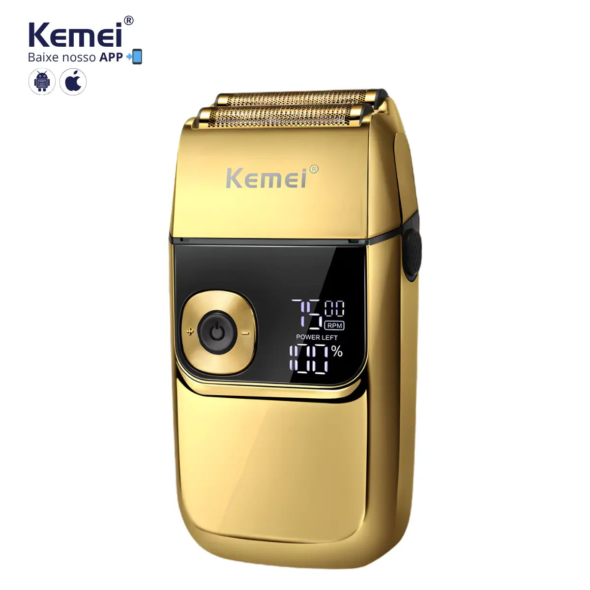 Barbeador Elétrico 3x velocidades Profissional Km-2028 | Kemei ®