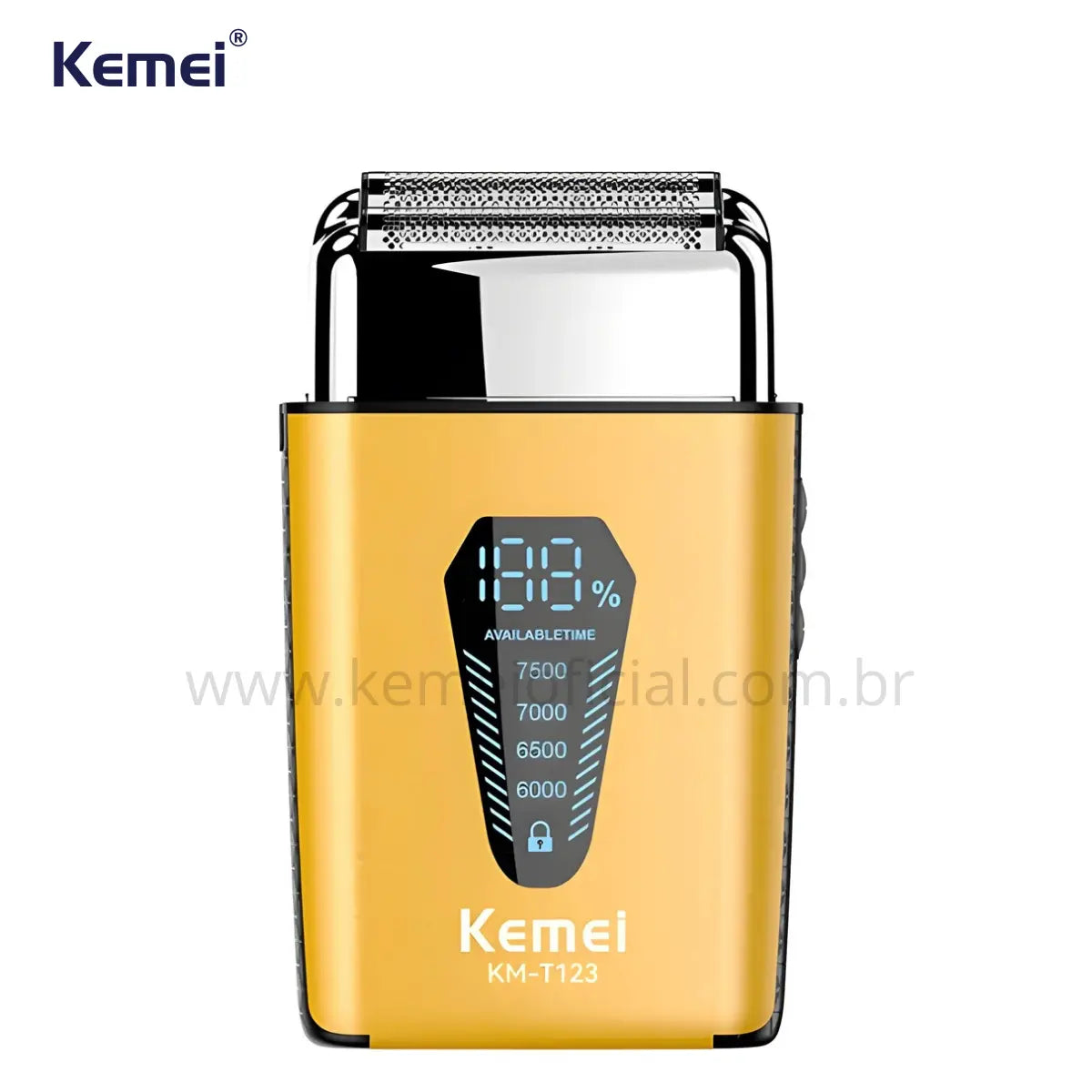 Barbeador Elétrico 4x Velocidades Km-T123 | Kemei ®