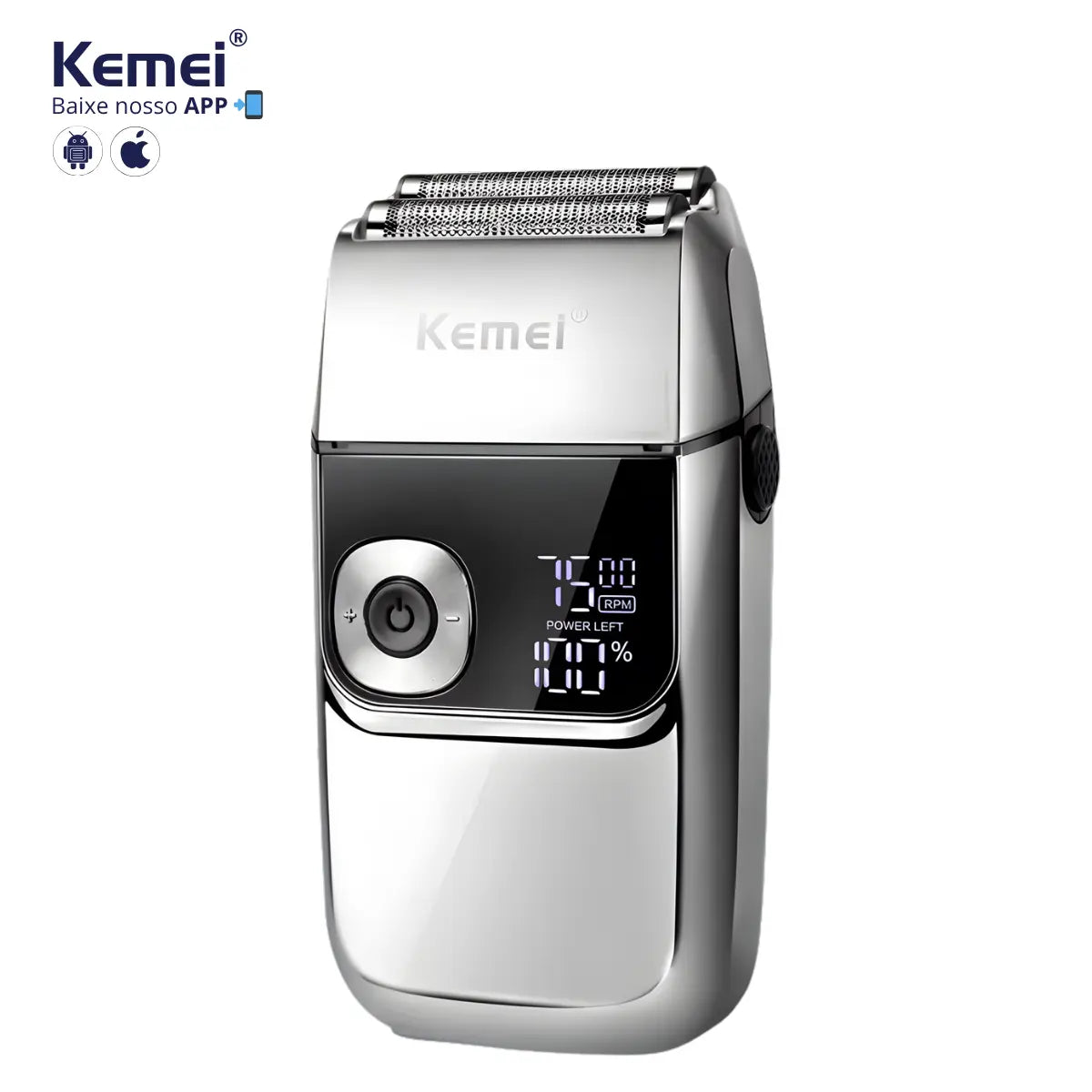 Barbeador Elétrico 3x velocidades Profissional Km-2028 | Kemei ®