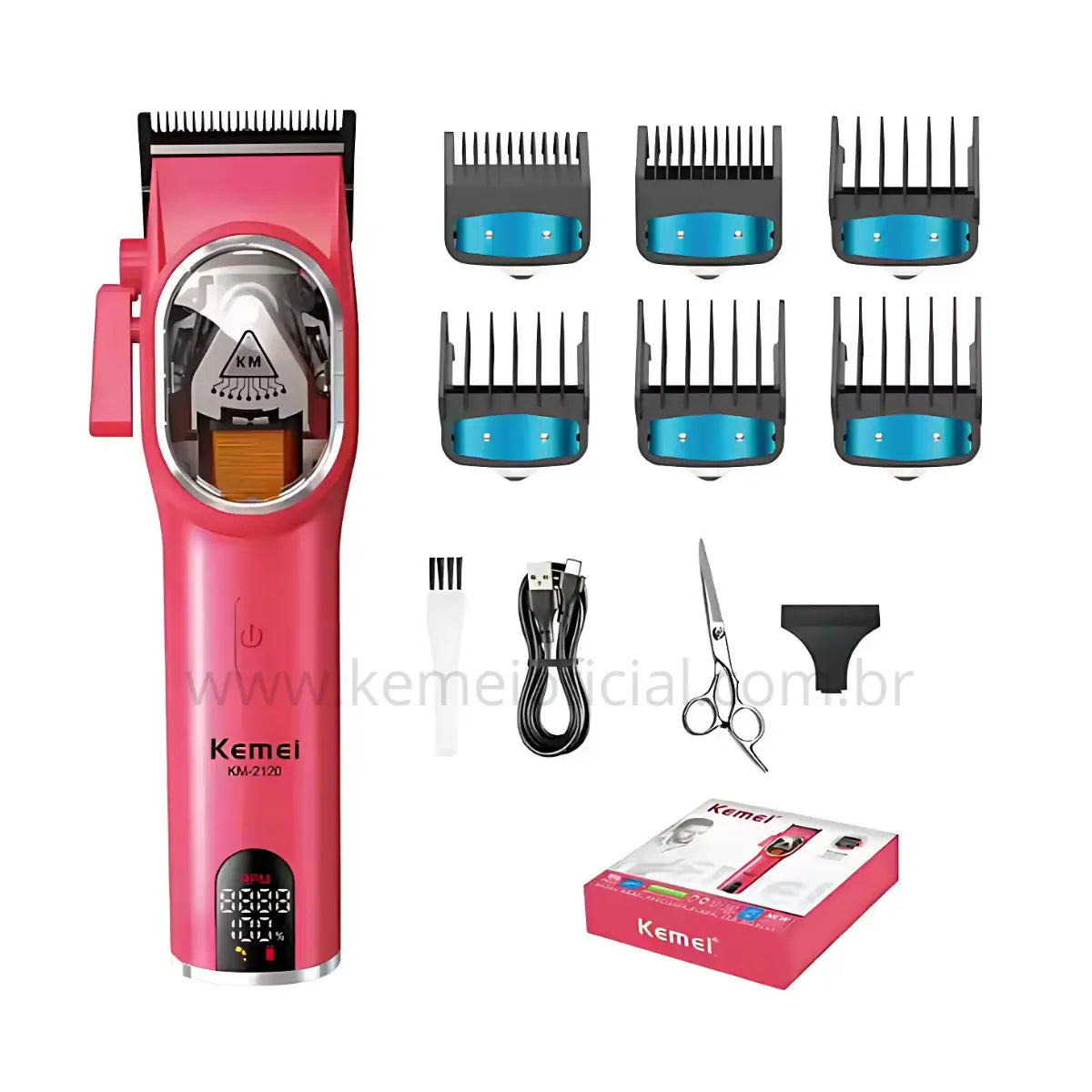 Máquina de Corte Motor Magnético 10w Profissional Km-2120 | Kemei ®