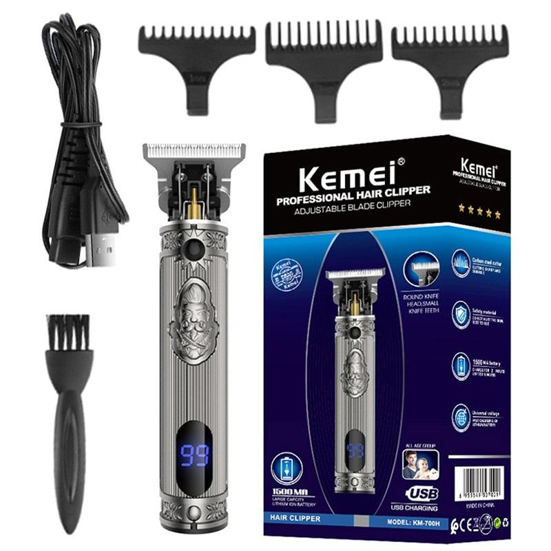 Kit Profissional Máquina de acabamento Km-700H + Shaver Km-2026 | Kemei ®
