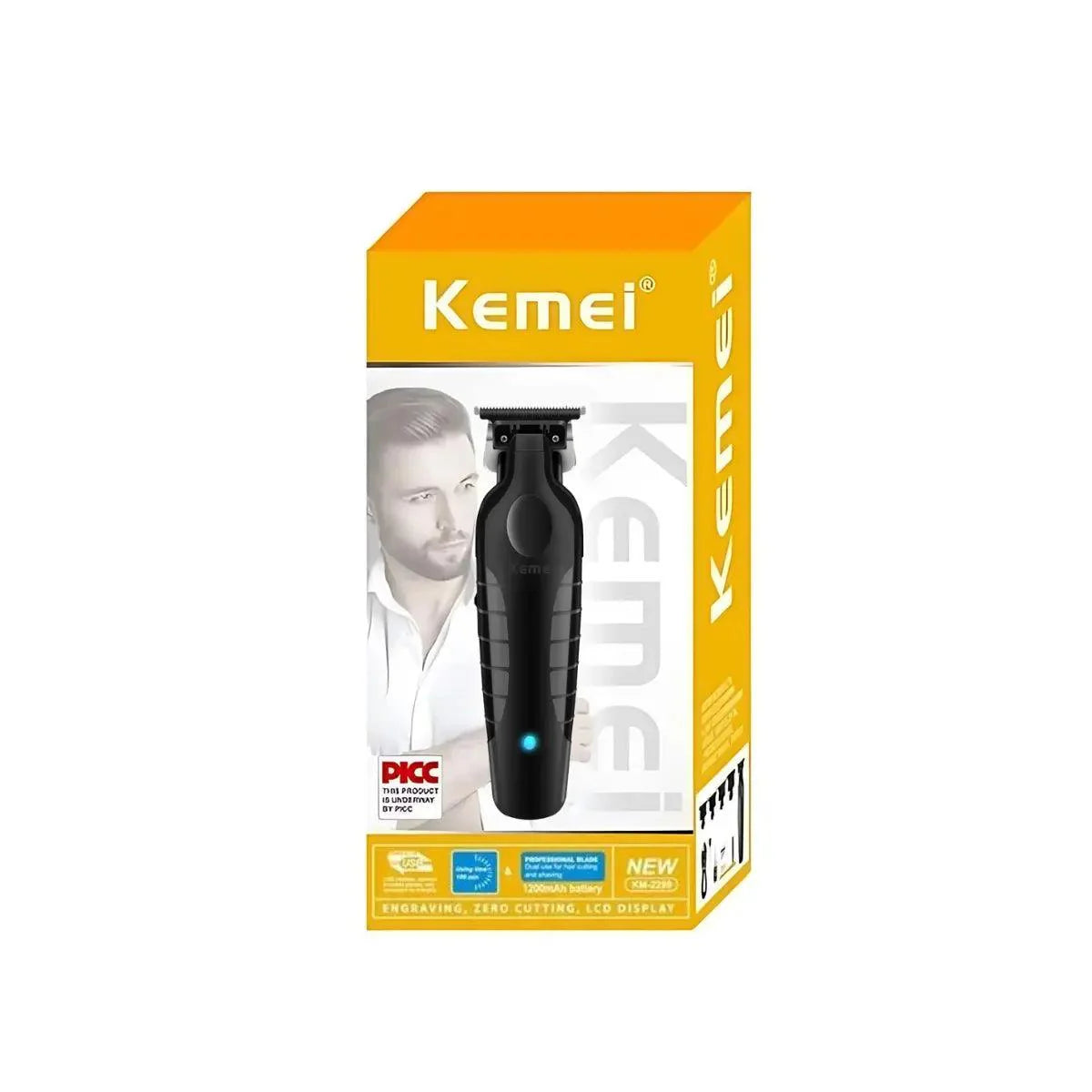Kit Profissional Máquina de Acabamento Km-2299 + Shaver Km-1112 | Kemei ®