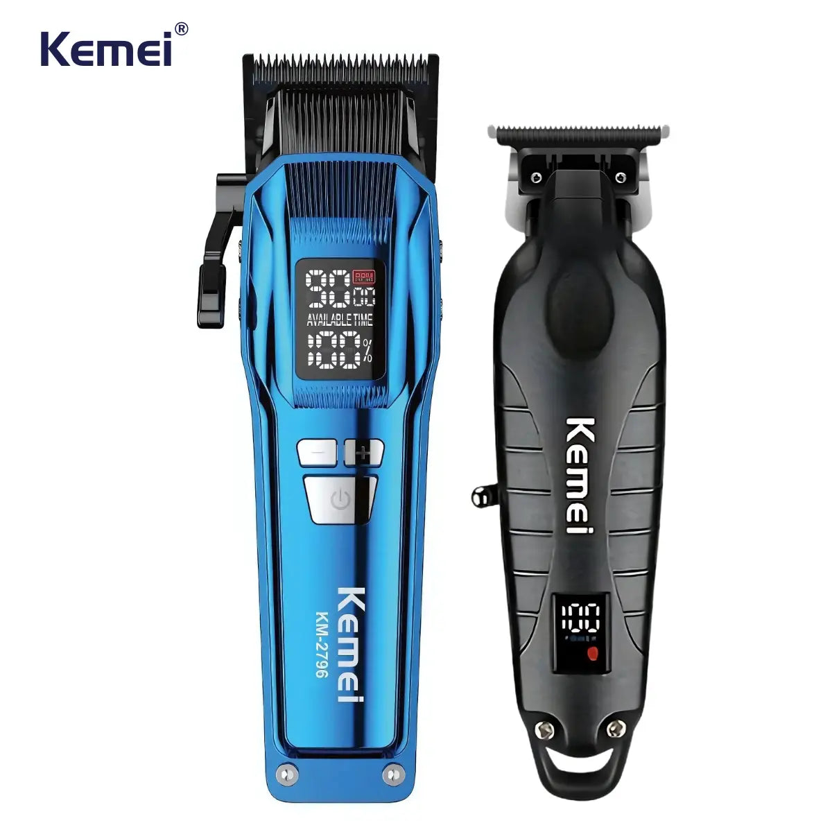 Kit Profissional Máquina de Corte Km-2796 + Acabamento Km-2293 | Kemei ®