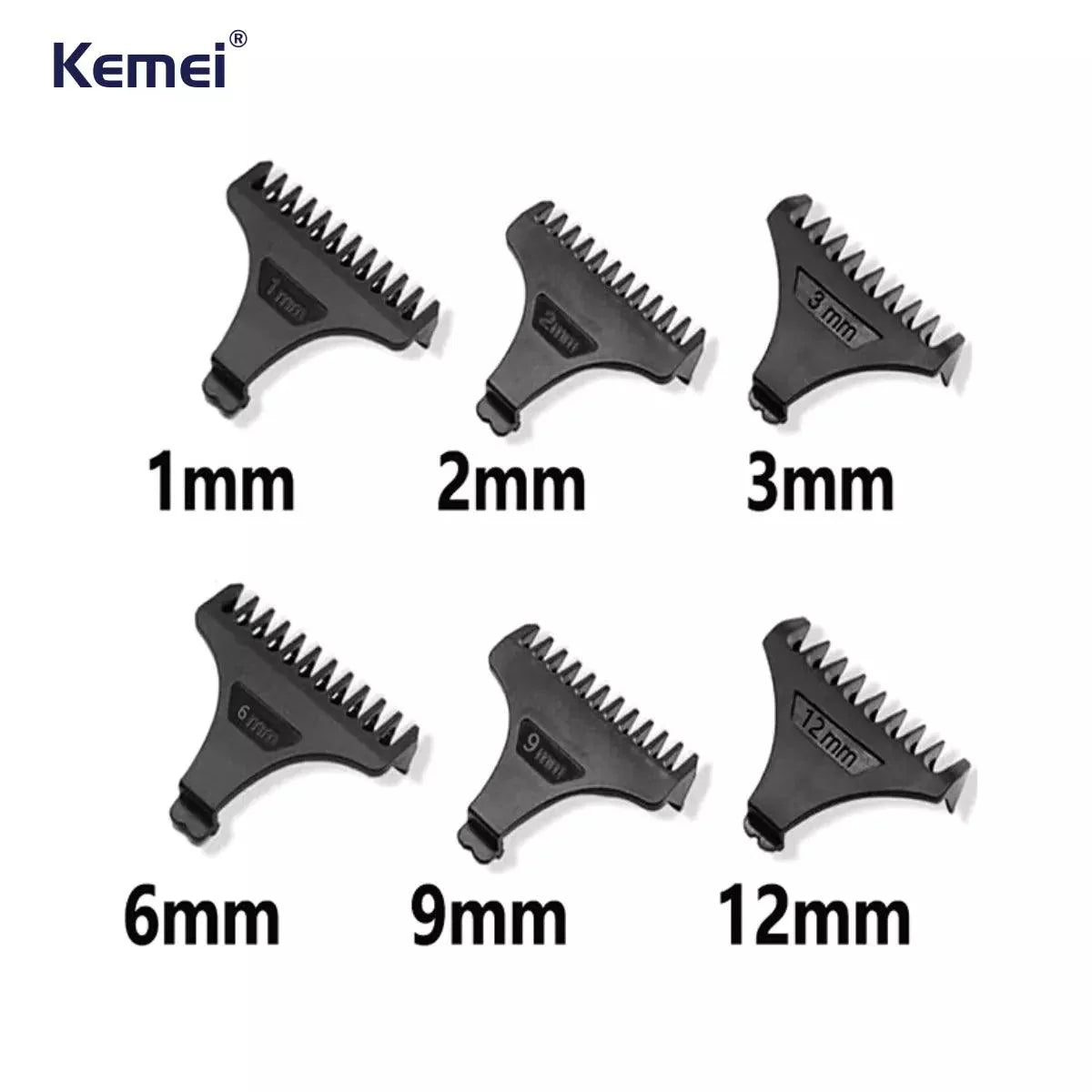 Kit 6x Pentes 1 2 3 6 9 12mm Para Máquina Km-5090 | Kemei ®