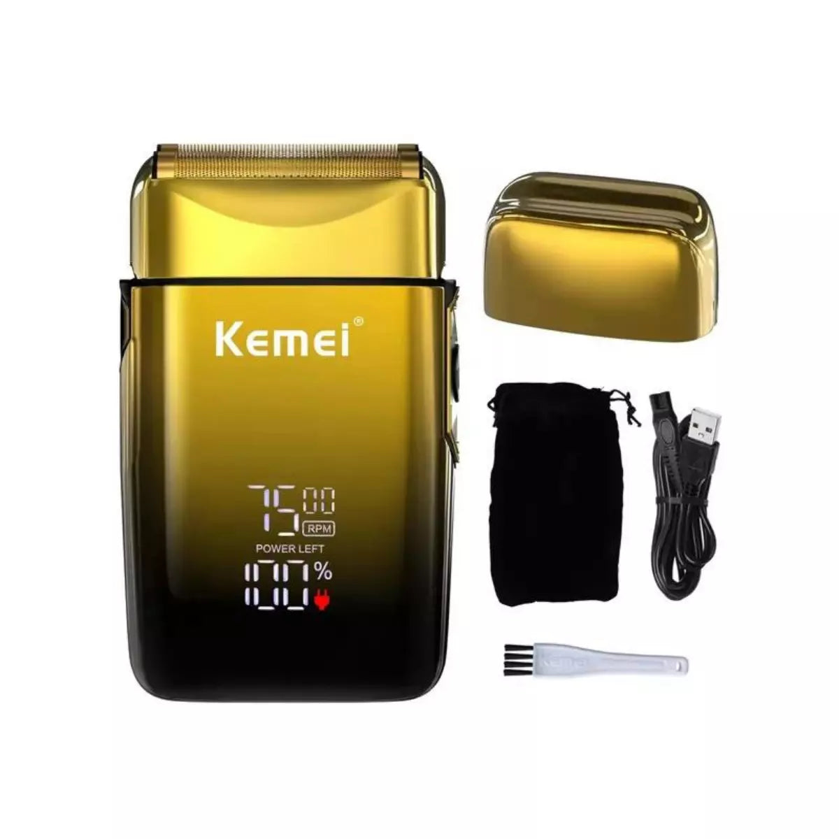 Kit Pro Máquina de Corte Km-2242 + Acabamento Km-1677 + Shaver Km-TX10  | Kemei ®