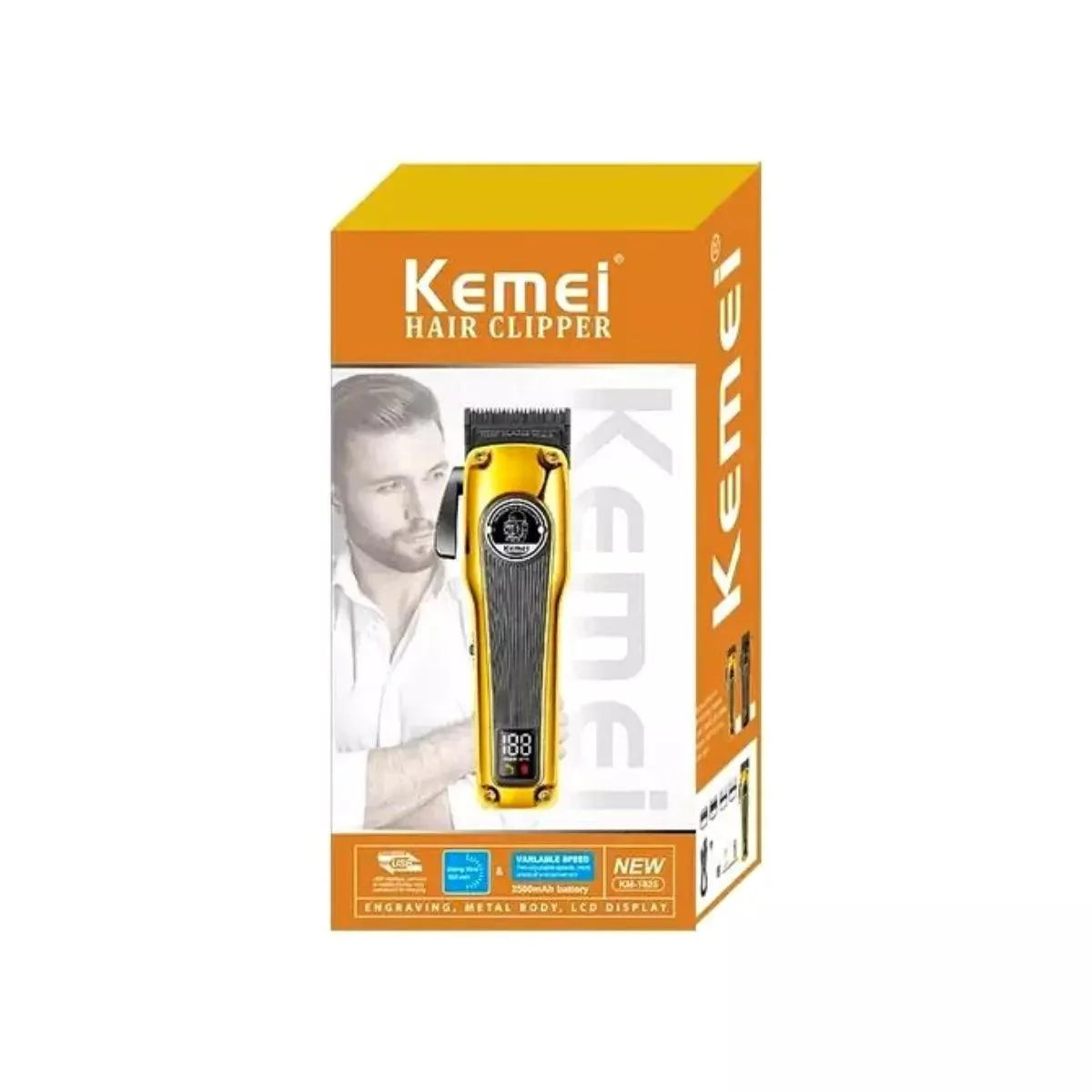 Máquina de Cortar Cabelo Profissional Km-1825 | Kemei ®