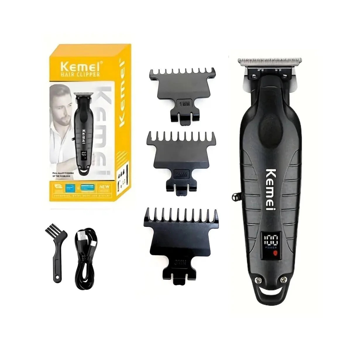 Kit Profissional Máquina de Acabamento Km-2293 + Shaver Km-1112 | Kemei ®