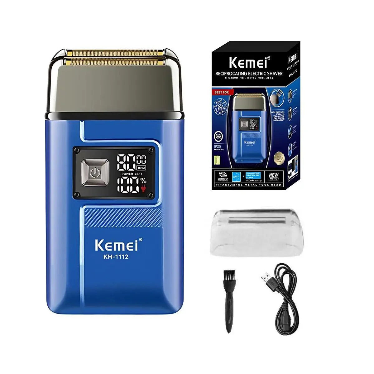 Kit Profissional Máquina de Acabamento Km-2293 + Shaver Km-1112 | Kemei ®