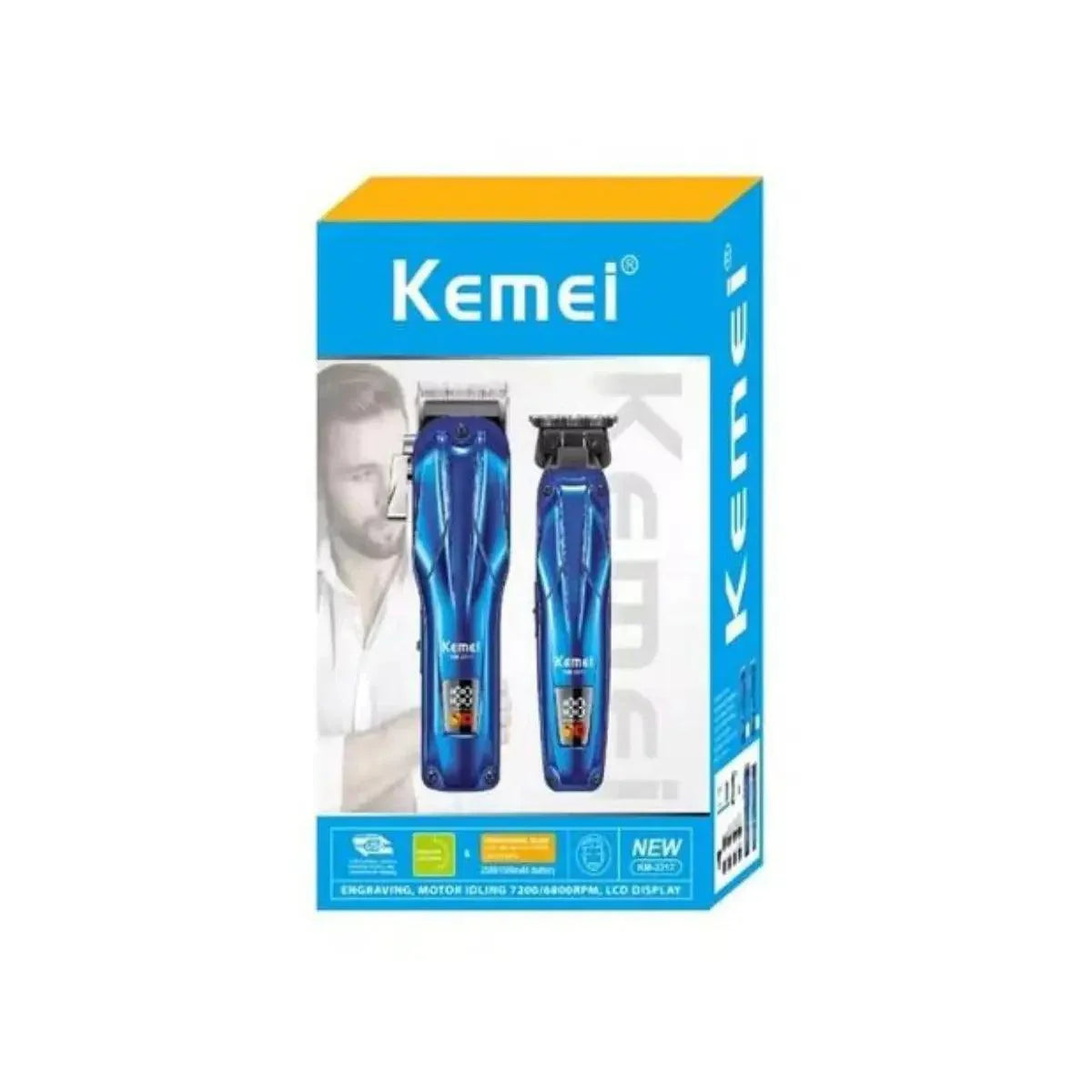 Kit Profissional Máquina de Corte + Acabamento 10w Km-2217 | Kemei ®
