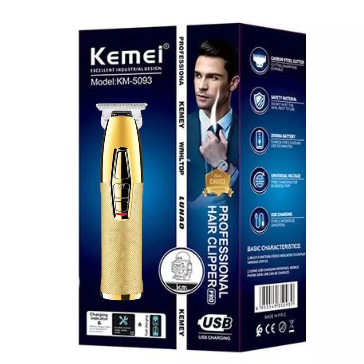 Máquina de Acabamento Profissional km-5093 | Kemei ®