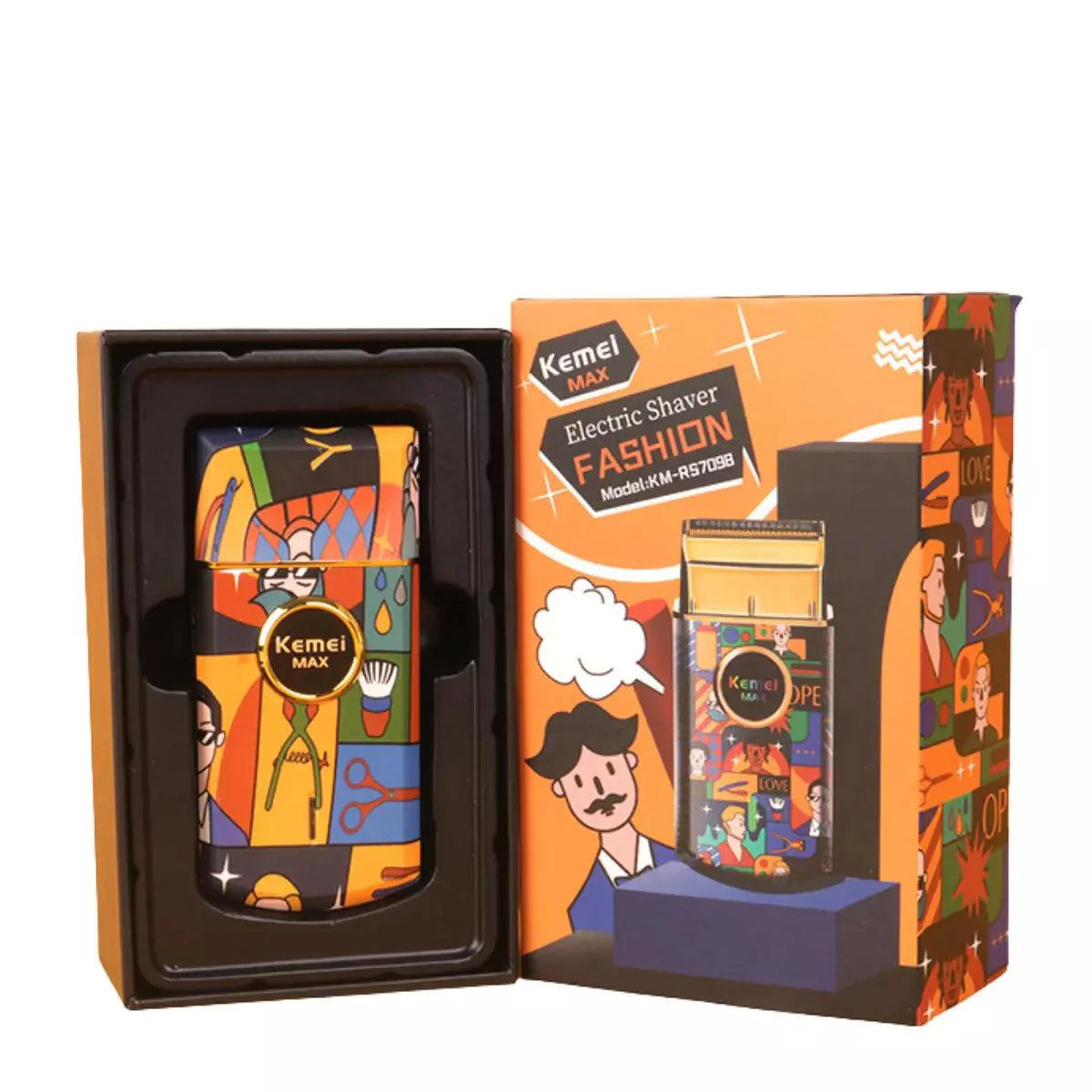 Mini barbeador Elétrico Profissional km-RS7098  | Kemei ®