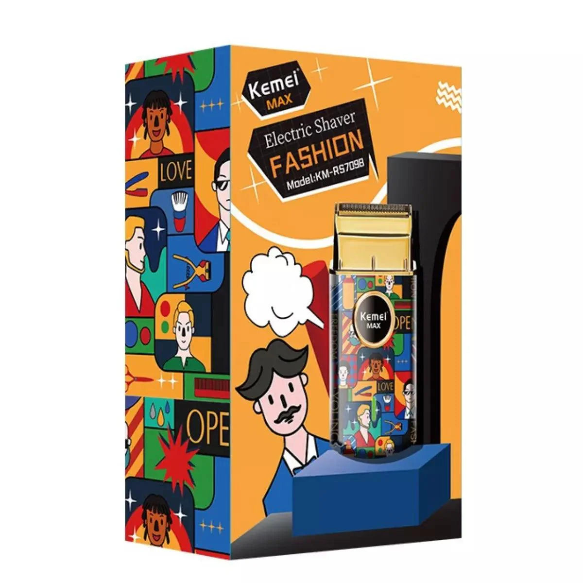 Mini barbeador Elétrico Profissional km-RS7098  | Kemei ®