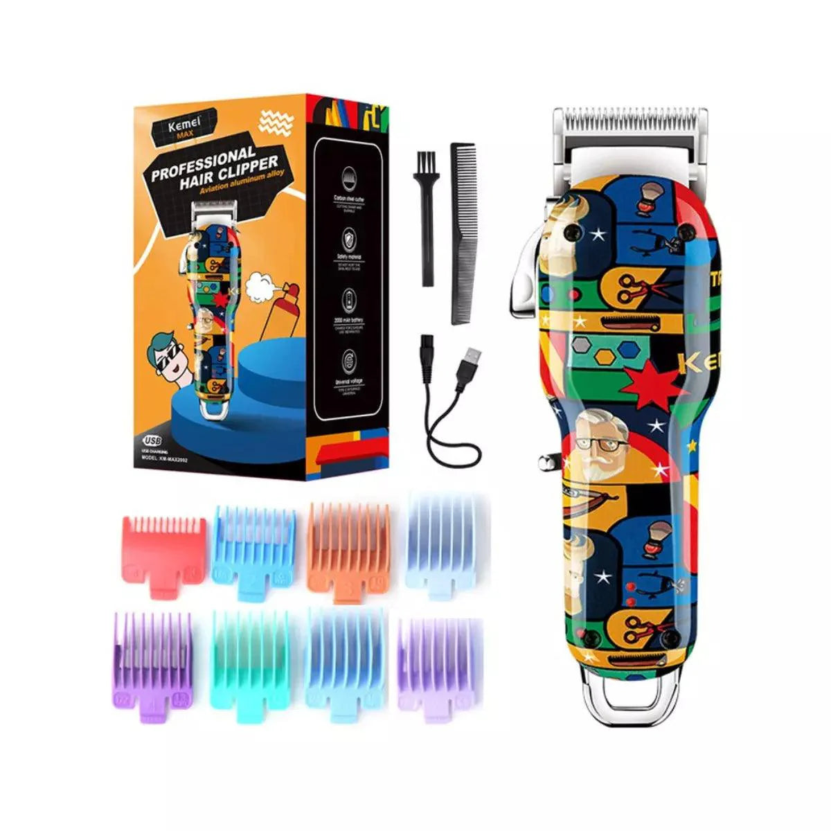 Máquina de Cortar Cabelo Profissional Km-Max2092 | Kemei ®