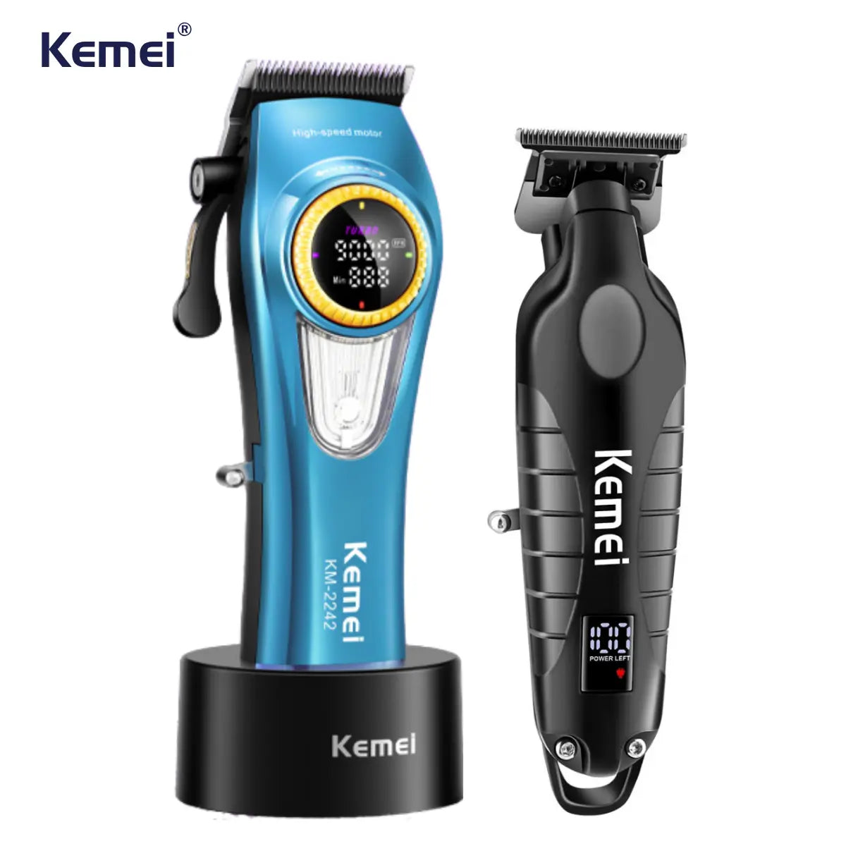 Kit Profissional Máquina de Corte Km-2242 + Acabamento Km-2293 | Kemei ®