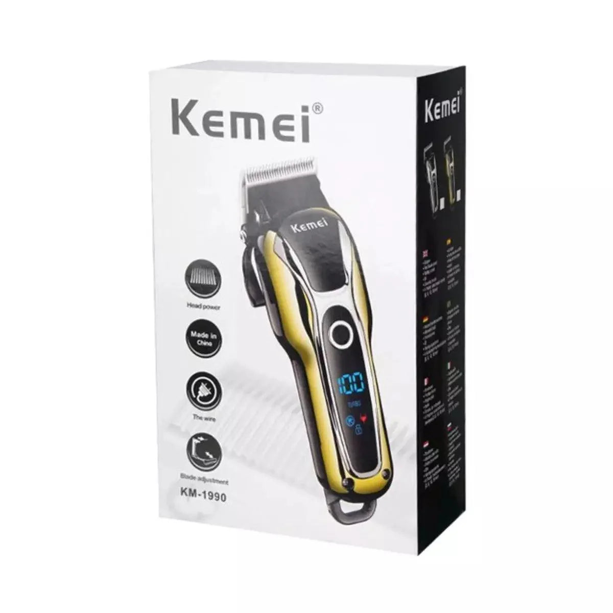 Máquina de Corte Modo Turbo Profissional Km-1990 | Kemei ®