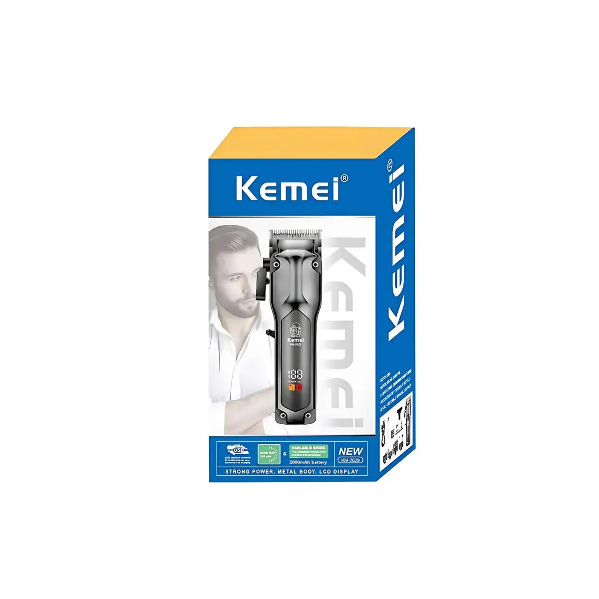 Máquina de Cortar Cabelo Profissional Km-2629 | Kemei ®