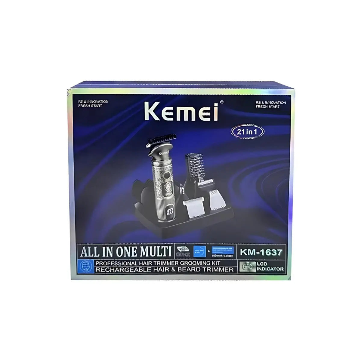 Aparador de Pelos 21 em 1 Profissional Km-1637 | Kemei ®